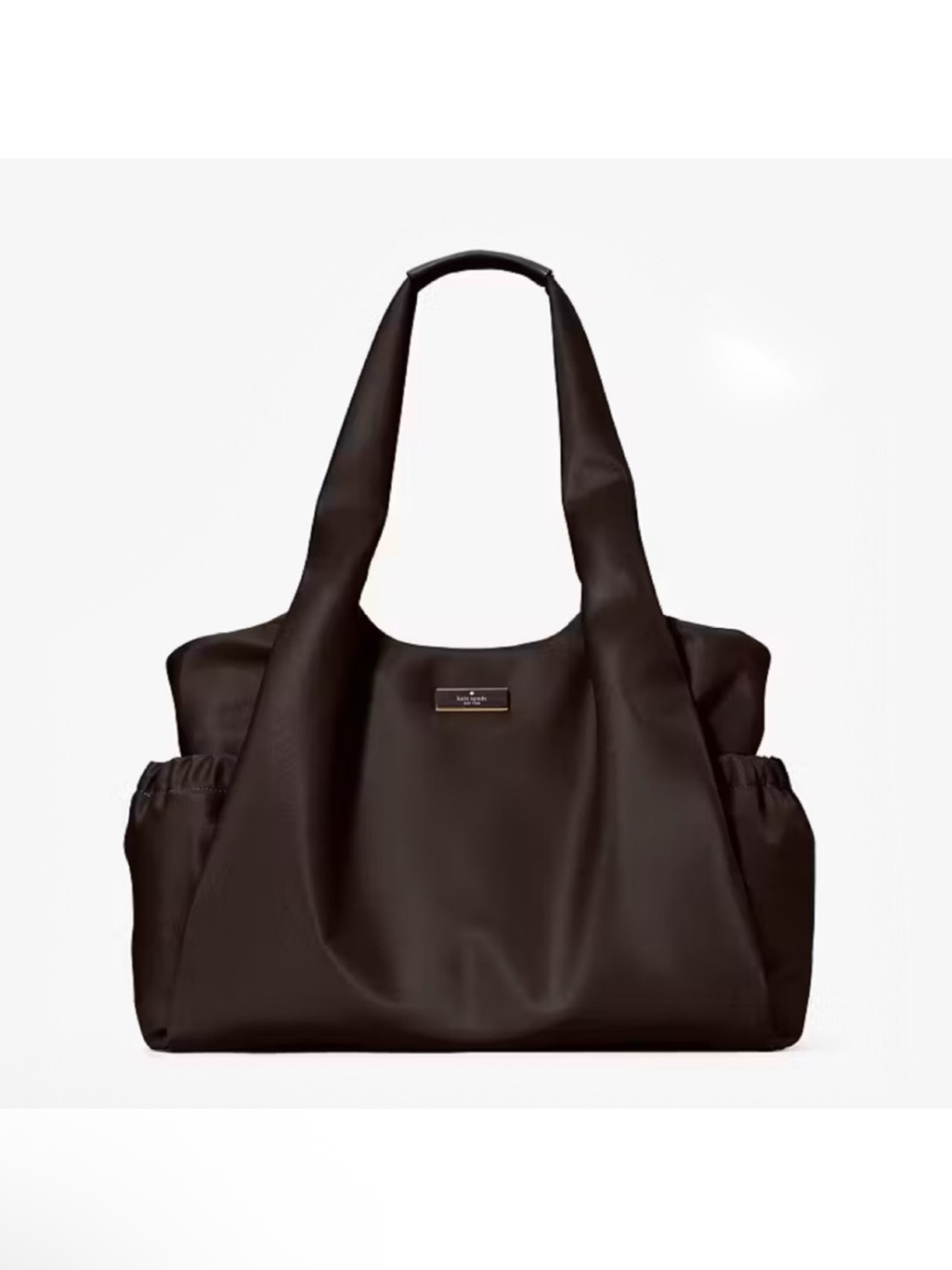 Kate Spade Carter Nylon Large Tote Baby Bag Hot Fudge